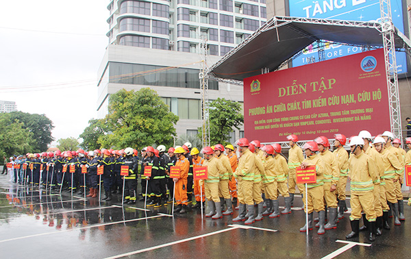 Diễn tập phòng cháy, chữa cháy cấp Quốc gia tại Đà Nẵng